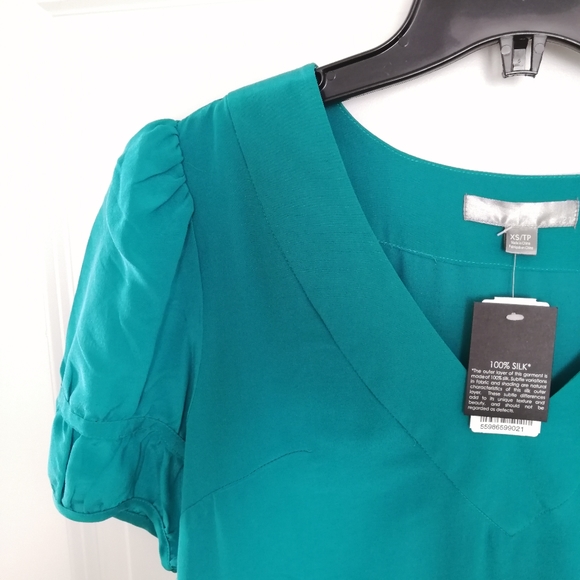 💚 Green silk dress - Picture 5 of 7